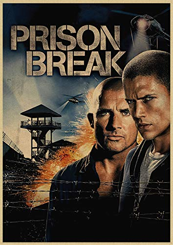 Prison Break Wentworth Miller Amerikanische Tv-Serie Retro Leinwand Kunst Ölgemälde Poster Hochwertiges Wandbild Rahmenloses Gemälde50X70Cm R6061