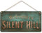 flinelife Welcome to Silent Hill Schild, 12 x 6, Horrorfilmschild, Kranzschild für drinnen und draußen