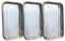 Yuemuop 3 Piezas Bandeja para Instrumental Dental, Bandeja de Instrumentos de Acero Inoxidable, Bandeja de Instrumentos Rectangular, Bandeja Médica para Tatuaje Quirúrgico Dental