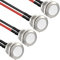RUNCCI-YUN 4pcs 16mm Taster Wasserdicht,Metall Drucktastenschalter ，Edelstahl,12V Momentanen Druckschalter, für hupen, Klingel,Auto Runde Mini Drücken Taster (Flachkopf)