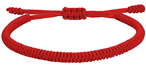 JENDEAR SHINE Bracciale Tibetano Uomo Donna Bracciale Buddista Amuleto Fede Buona Fortuna Coppia Amicizia Regalo