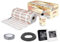 BeWarm Electric Underfloor Heating Kit, 150w / m2 Sticky Mat (18m2, Smart Black WiFi Thermostat)