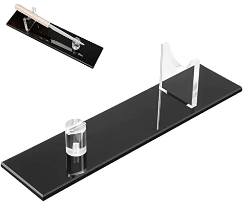 GIMOCOOL Acryl Messerständer - Moderner Messerhalter für Vitrine - Durchsichtiger Messerpräsenter zur Aufbewahrung - Platzsparendes Design