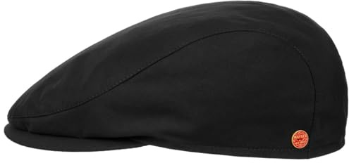 Mayser Coolmax Sun Protect Soft Cap Men - Made in The EU Summer Flat hat Men´s with Peak, Lining Spring-Summer - 60 cm Black