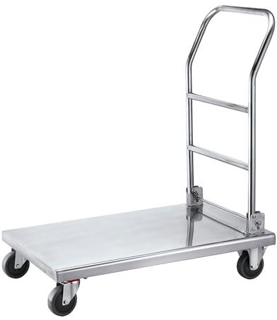 GGM Gastro | TWH81 | Transportwagen - 515x820mm - mit 1 Abstellfläche - faltbar