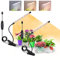 COKOLILA 2 piezas Lámpara de cultivo, 160 LEDs luz de espectro completo, 3000 K 5000 K 660 nm para plantas de interior con temporizador, 10 brillo, 3 modos, mejor para plantas pequeñas (sin adaptador)