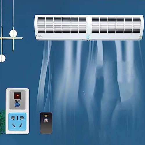Barriera D'aria Con Telecomando, Ventilatore A Parete, Air Door Barriera D'Aria, Interruttore A 2 Velocità, Per Negozi - Per Porte Vento Naturale, 60cm, 90cm, 100cm, 120cm, 150cm ( Size : 120cm )
