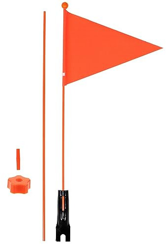Amosfun 2 Set Fahrradflagge Mit Stange Verstellbare Fahrradsicherheitsflagge Fahrradflagge Glasfaser-Fahrradfahnen Für Outdoor-Zelt Fahrradzubehör