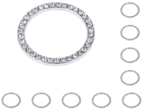 10 Satz Motor Start Stop Zündring Bling Kristall Strass Aufkleber Aufkleber Weiß