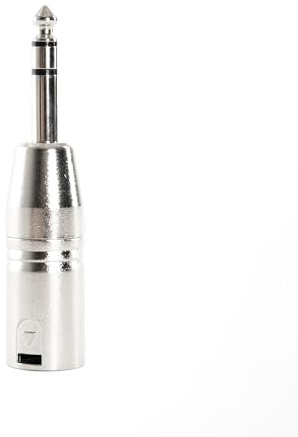 Music Store, Adapter Klinke 6,3 mm, Symmetrisch, XLR Male, Silber