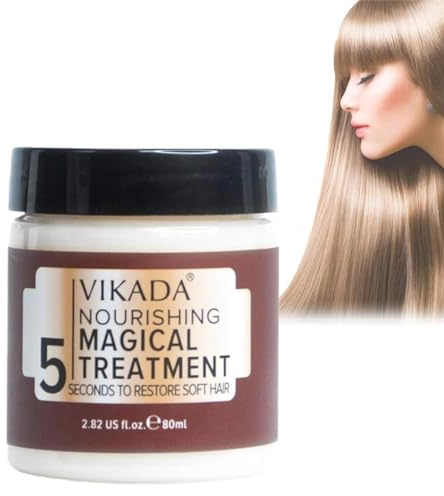 Vikada Nährende, magische Behandlung – 5 Sekunden zur Wiederherstellung von weichem Haar, Haarreparaturcreme, magische Keratin-Haarbehandlungsmaske, für trockenes und geschädigtes Haar (1 Stück)