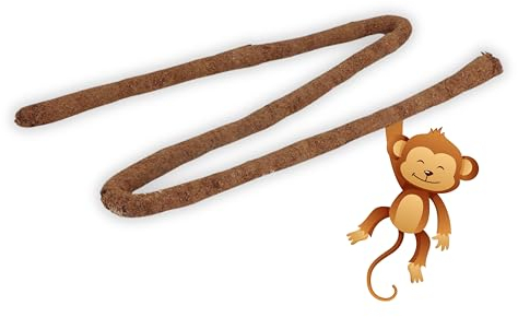 ProFlora® Liane Terrarium - Flexible Liane mit Kokosfasern als natürliche Dekoration für Terrarien (1 m)