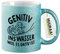 Huuraa Glitzertasse Genitiv ins Wasser Dativ ist Geschenk 330ml Blau Genitiv ins Wasser Präsent