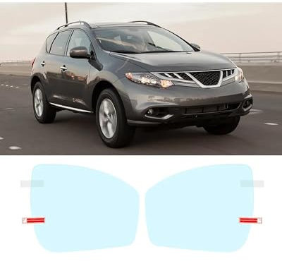 Rückansicht Auto Spiegelfolie Für Murano 2009-2019 Volle Abdeckung Rückspiegel Regendicht Film Anti-Fog-Auto Spiegel Aufkleber Auto Zubehör Auto Rückspiegel Wasserdichte Folie(Murano 2009-2014)