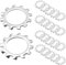 Qrity 30 Pezzi Rondelle Dentate, Rondelle di Bloccaggio in Acciaio Inox 304, Rondella Seghettate Esterne, Rondelle M8, Rondelle di Bloccaggio Esterne