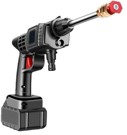 MZZYG Pressure Washer Electric Cordless High Pressure Washer 10000/20000mAh Foam Generator Car Washer Water Gun Spray Cleaner Car Washing Machine(10000mAh Battery)