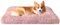 EHEYCIGA Panier Chien Moyen Taille, Coussin Chiens Anti Stress Lavable et Antidérapant, Moelleux Lit pour Chien Peluche, Rose, 75x50cm