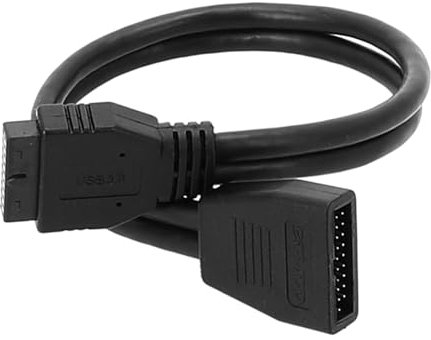 Lonrtesw di Prolunga Della Scheda Madre Chassis 19 Cavi USB 3.0 di Prolunga Portatile A Testa Diritta