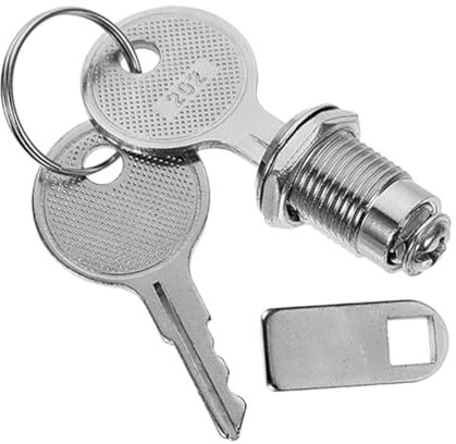 iplusmile 1 Satz Nockenschloss Ersatzschloss Für Aktenschrank Rv Schlösser Für Lagertür Rv Schloss Austausch Kabinettsschloss Mit Schlüssel Zinklegierung Silver