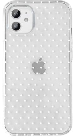 QLTYPRI for iPhone 11 Case Cute Polka Dot Phone Case, Clear | Polka Dot Aesthetic Phone Case for Girls Women, Raised Camera Protection, Durable TPU Slim Shockproof Protective Phone Cover