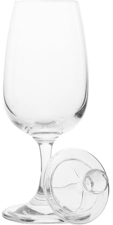 Mikikit Verre à Dégustation de Whisky avec Couvercle à Pied Long pour Meilleure Restitution des Arômes Adapté aux Vins Variés et Doux