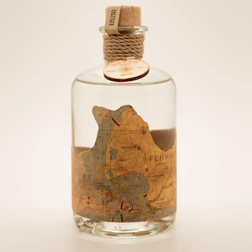 Navis Gin – Mehrfach ausgezeichnet - Handcrafted - Originale Seekarte als Banderole - Regionale Zutaten aus der jeweiligen Meeresregion - Deutsche Manufaktur - 43% Vol. - (Navis Gin OSTSEE)