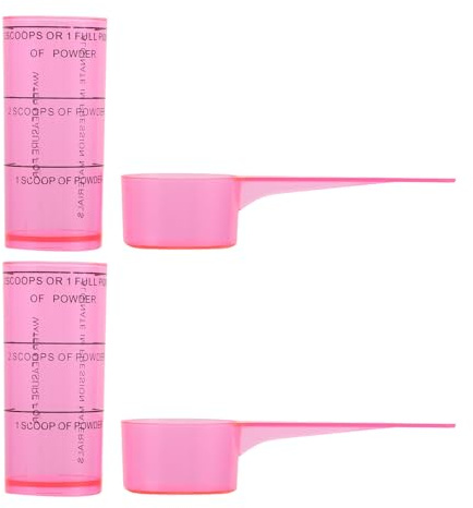 Balacoo 2 Set Misurino Dentale Rosa in Plastico per Materiali Dentali e Gesso, Versatile e Facile da Pulire, per Laboratori e Studi Dentistici
