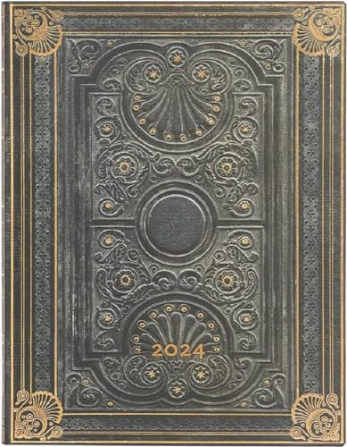 Paperblanks Flexi 12-Monatskalender 2024 Nocturnelle, Vertikal - Ultra (230 x 180), Deutsch