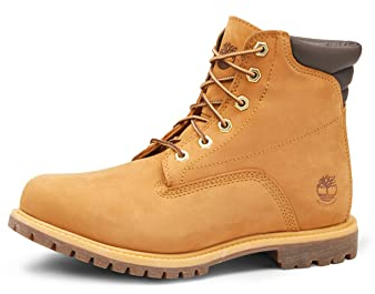 Timberland Waterville 6 inch Basic Waterproof, Stivali Stringati Donna, Wheat Nubuck, 42 EU