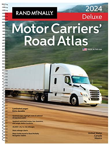 Rand McNally 2024 Deluxe Motor Carriers' Road Atlas: United States, Canada, Mexico (Rand McNally Motor Carriers' Road Atlas)
