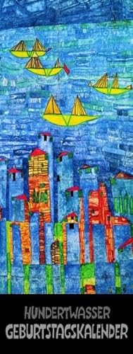Hundertwasser Geburtstagskalender: 3-Monats-Kalendarium. Deutsch-Englisch