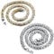 JewelryWe Königskette Halskette Herren Kette: 2pcs Edelstahl herrschsüchtige raue schwere Kette Biker Halskette Ohne Anhänger Breite 9mm Länge 57cm Punk Rock Hip Hop Schmuck Geschenk für Männer