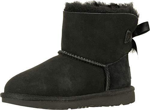 UGG Mini Bailey Bow Ii, Stivali Classici Unisex - Bambini e ragazzi, Nero, 36 EU