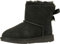 UGG Mini Bailey Bow Ii, Stivali Classici Unisex - Bambini e ragazzi, Nero, 36 EU