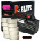 Preisauszeichner Set Blitz C6 inkl. 10 Rollen 26x12 Preisetiketten - leucht-pink permanent + 1 Farbrolle | Preisauszeichnungsgerät | HUTNER