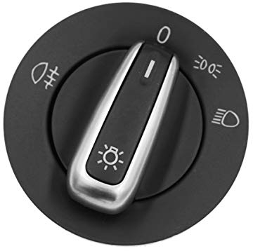 HZTWFC Interruttore di controllo della lampada fendinebbia del faro OEM # 3C8941431B 3C8 941 431B per VW Jetta Golf 5 6 Passat B6 Rabbit Tiguan