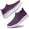 vibdiv Zapatos Planos Caminar Mujer Zapatillas Casual Zapatos Diarios sin Cordones Ligeros Cómodos Púrpura 43