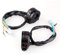 piña luces moto + Akozon Control del interruptor del manillar de la motocicleta cuerno Haz alto/bajo Control de interruptor de señal de Lado derecho izquierdo