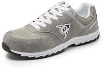 Dunlop Sicherheitsschuh S3 Flying Arrow Grau aus Wildleder und Mesh, Zehenkappe Composite - DL0201017 (Edition 2021) Größe 46