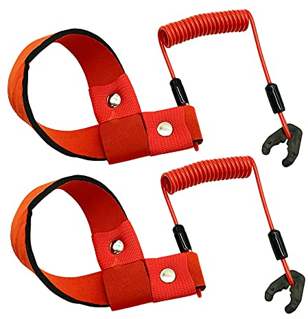Universal-Sicherheits-Kill-Stop-Schalter-Anschluss, Ersatzkabel, EW2-68348-00-00, kompatibel mit Yamaha Jet Ski WaveRunner WaveVenture WaveRaider WaveJammer WaveBlaster FX140, 2 Stück