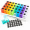 Newthinking Monthly Pill Box Organiser, Large Capacity Am Pm Pill Box Case with 32 Removable Compartments and Marking Stickers, Tablet Organiser Twice a Day for Pills and Fish Oil, Vitamins