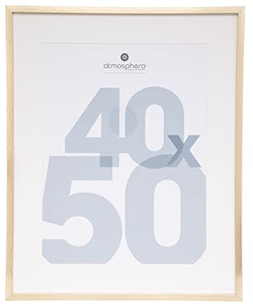 Atmosphera - Cadre photo Manu - doré - bois 40x50 cm