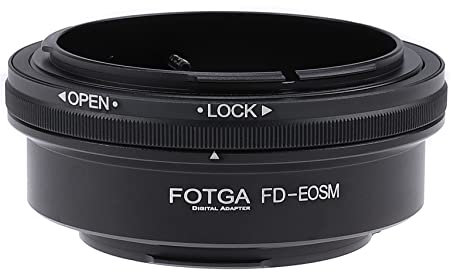 Fotga Lens Mount Adapter für Canon FD Mount Objektiv auf Canon EOS M EF-M Mount M1 M2 M3 M5 M6 M10 M50 M100 M200 II Spiegellose Kamera FD-EOSM