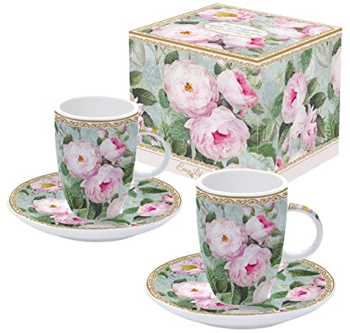 Easy Life COFFRET 2 TASSES A CAFE 5CL EN PORCELAINE FINE
