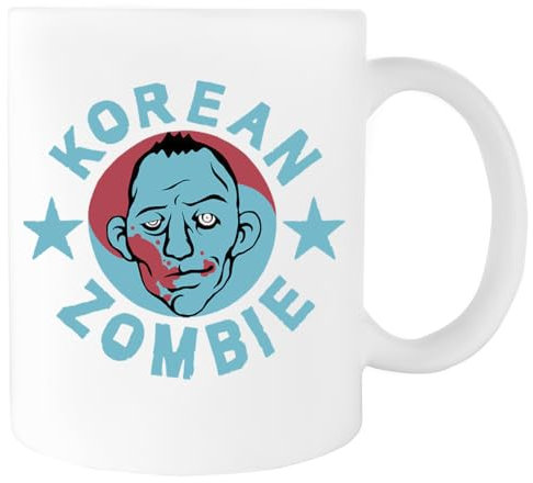 Suzetee Korean Zombie Vaso Para Beber Ceraminc Taza Blanca