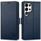 SHIELDON Hülle für Galaxy S24 Ultra 5G, Handytasche [Echtleder] [4 Kartenfächer] [RFID Blocker] [Ständer] Stoßfest TPU Innenhülle Tasche Etui Kompatibel mit Galaxy S24 Ultra 2024 6,8 - Marineblau