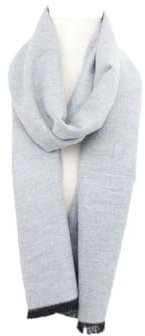 HomeRelax&Style Winter Herren Schal Herringbone | Soft Cashmera Schal | 180x30 cm Farbe Hellgrau