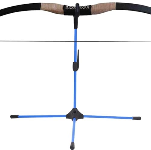 Dmuzsoih Recurve-Bogenständer, Recurve-Bogenhalter, Leichter Bogenständer aus Fiberglas, Langbogen-Aufhänger, sichere Präsentation für Recurve-, Langbogen-Takedown-, tragbarer Bogenhalter