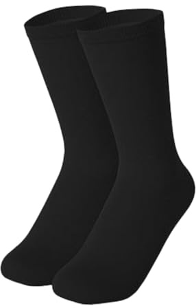 F Fityle Calcetines de Patinaje sobre Hielo, Calcetines de algodón para Patinaje, Calcetines de Patinaje artístico, Calcetines Suaves hasta la