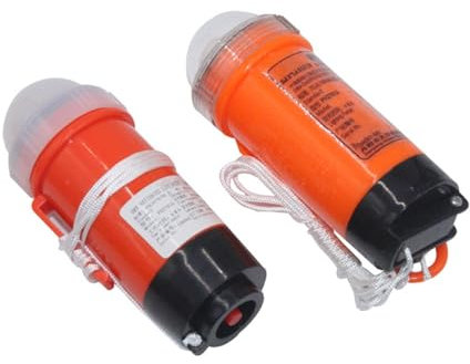 Lesunbak Éclairage LED marin, lumières stroboscopiques marines, plus pour une visibilité et une sécurité accrues dans l'eau, lumière de localisation personnelle avec LED pour la randonnée, les